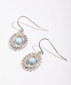 Antique Floral Disc Earrings