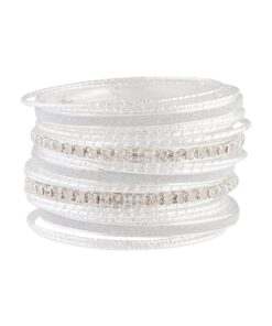 Cup Chain Glitter Bangle
