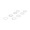 Diamond Cut Twist Ring 8-Pack
