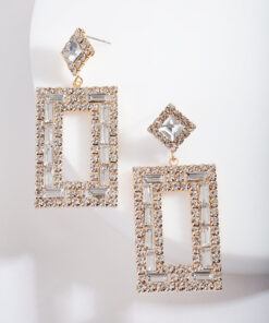 Small Square Drop Earrings