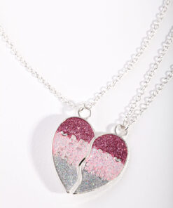 Kids Rainbow Heart Necklace Pack