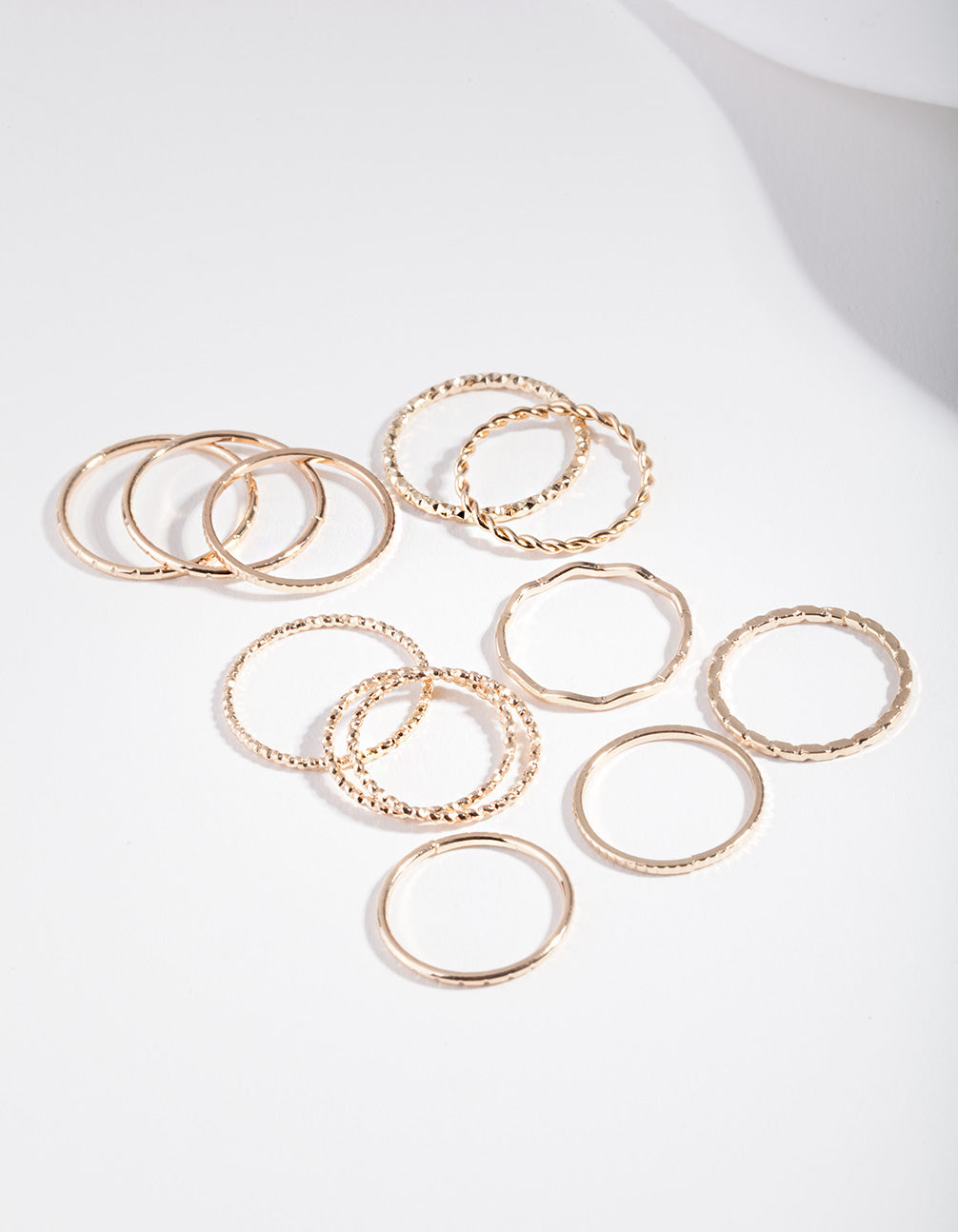Textured Mixed Size Ring Pack