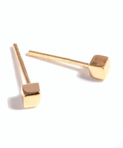 Mini Cube Stud Earrings