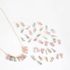 Kids Rose Glitter Paper Make-Your-Own Necklace