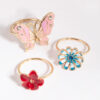 Butterfly & Flower Ring