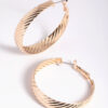 Textured Hoop Earrings