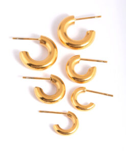 Stainless Steel Mixed Hoop Earring Pack