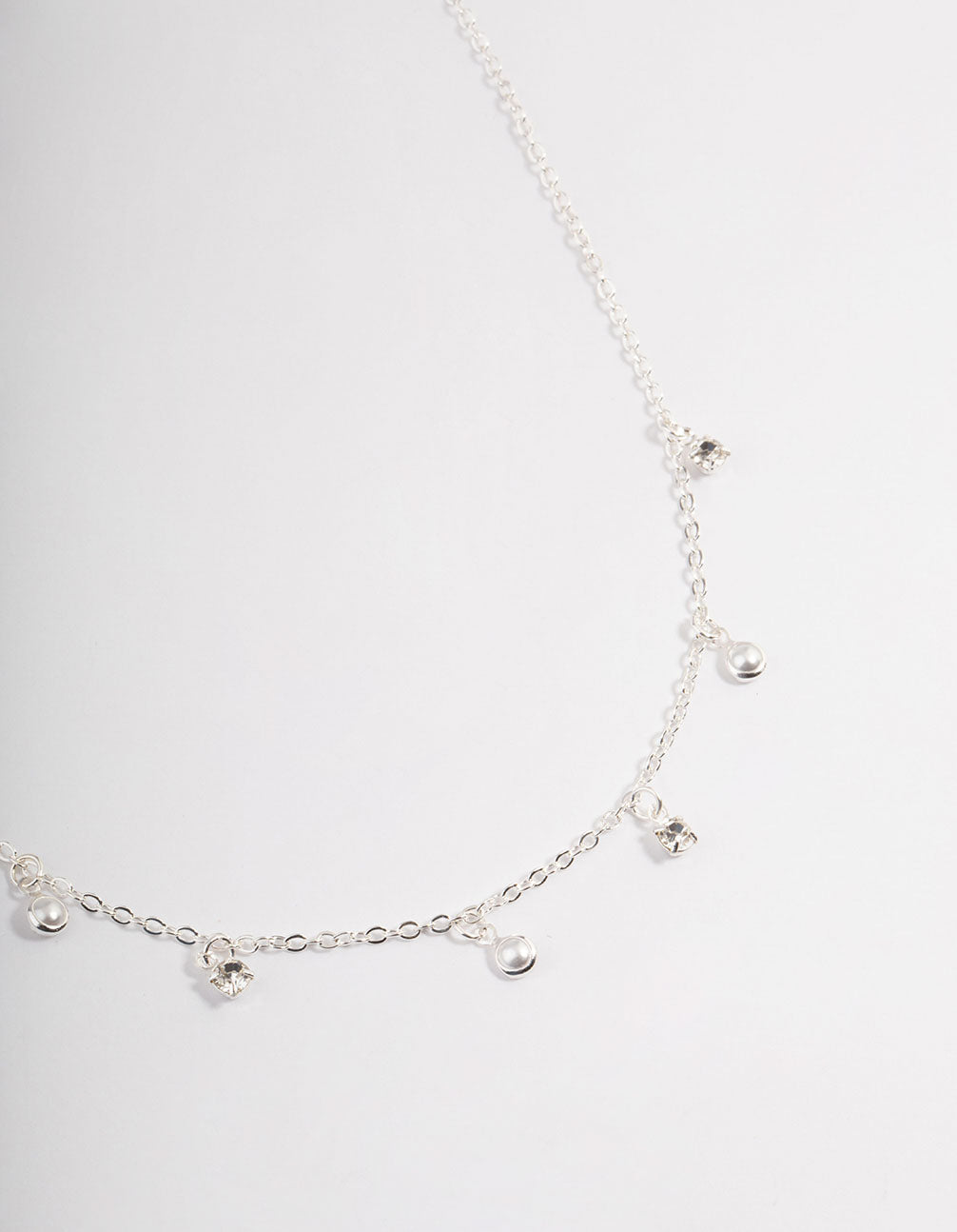 Droplet & Pearl Necklace