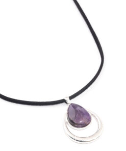 Amethyst Double TearCord Necklace