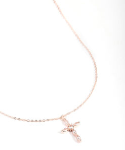 Rose Classic Cross Necklace