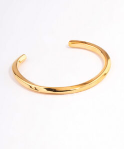 Stainless Steel Subtle Twist Cuff Bracelet