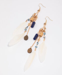Feather Chain Earrings