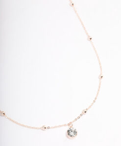 Rose Satelite Chain Necklace