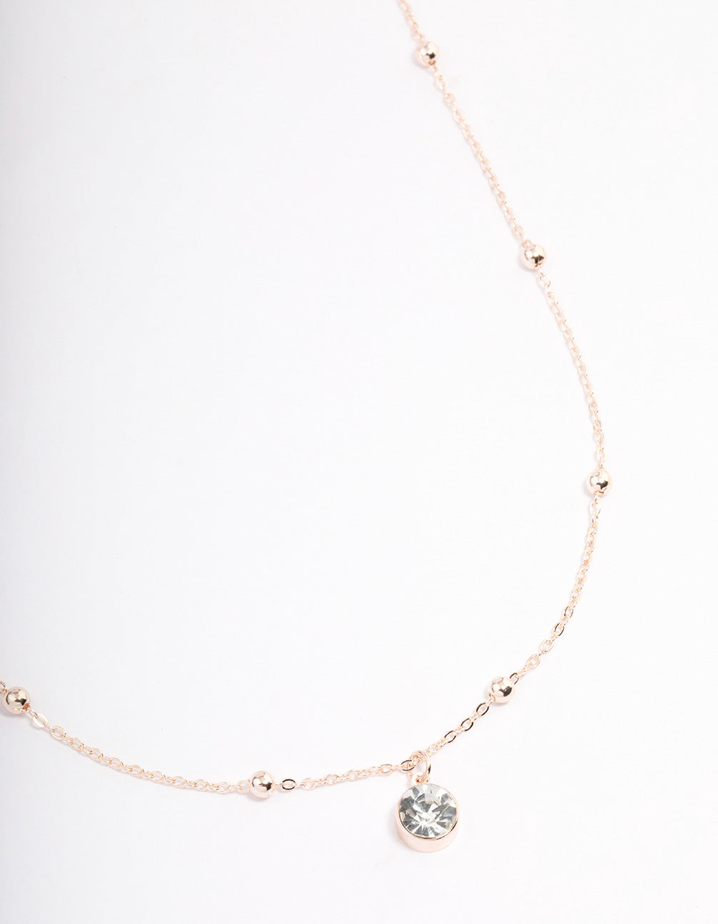 Rose Satelite Chain Necklace