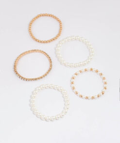 Mixed Pearl Stretch Bracelet Pack