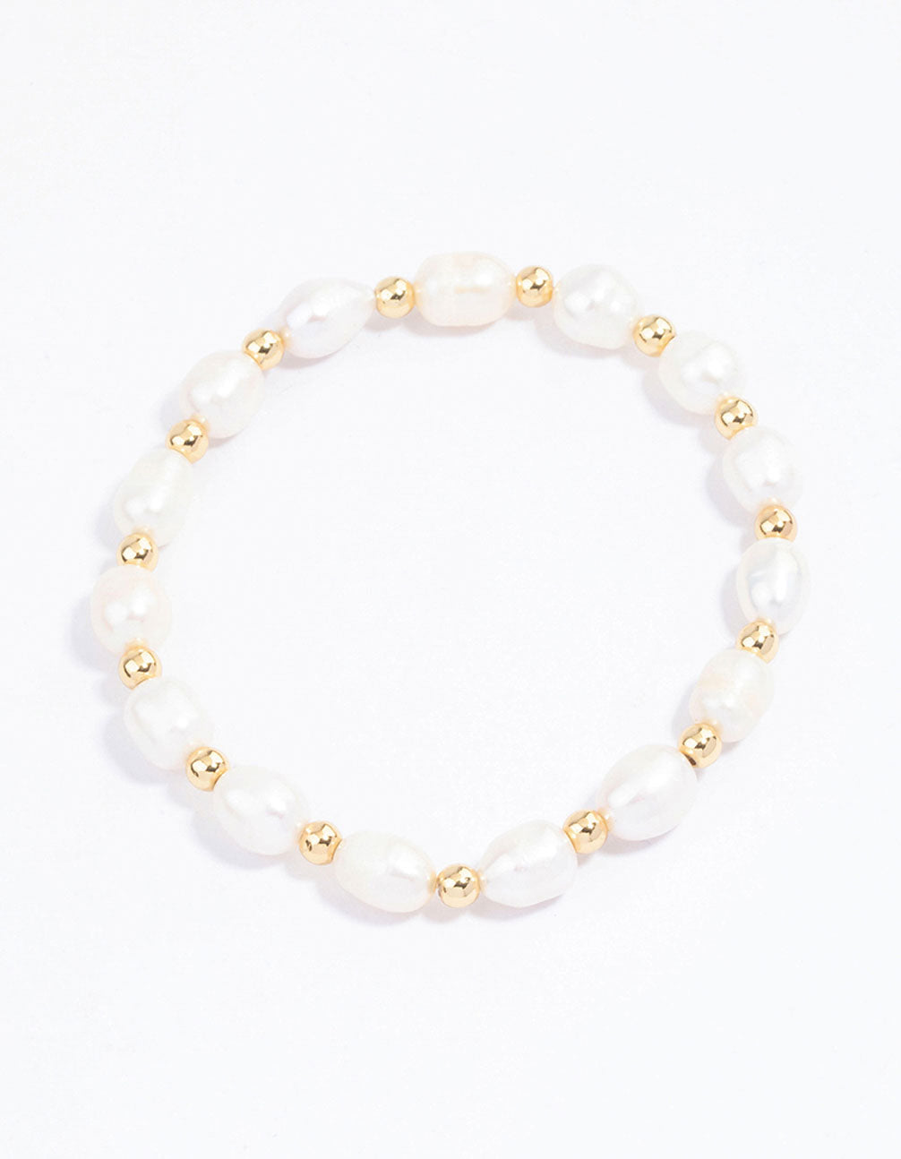Beaded & Freshwater Pearl Stretch Bracelet