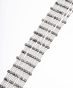 Black Mesh Stretch Scarf Necklace