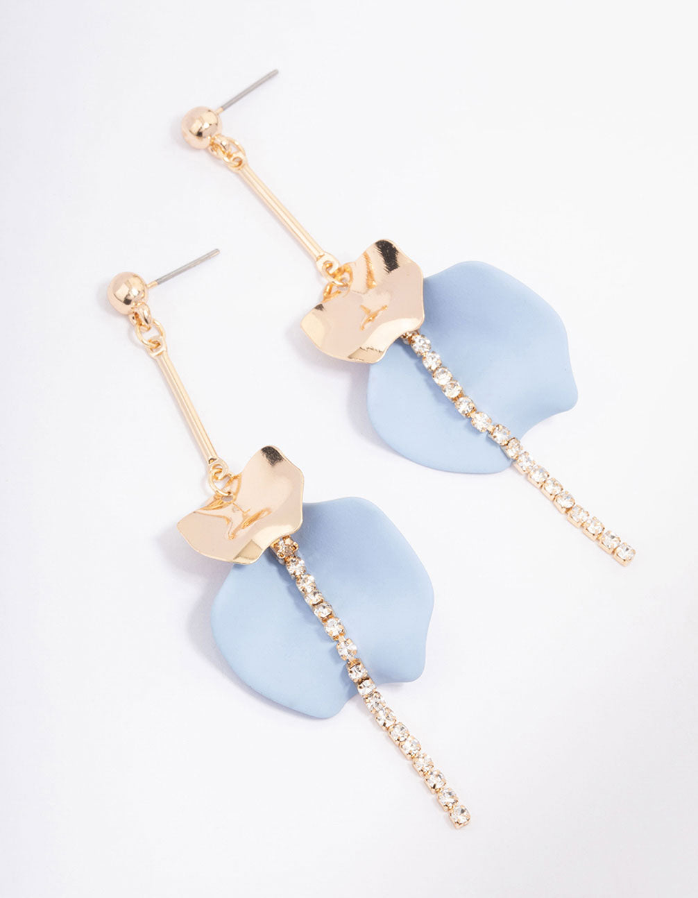 Blue & Petal Earrings
