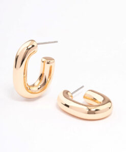 Oval Hoop Earrings