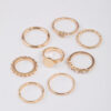 Disc & Heart Ring 8-Pack