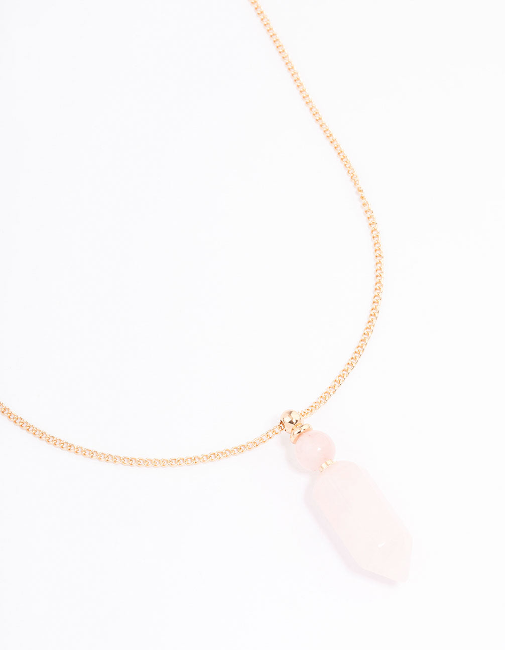 Rose Quartz Sphere Pendant Necklace