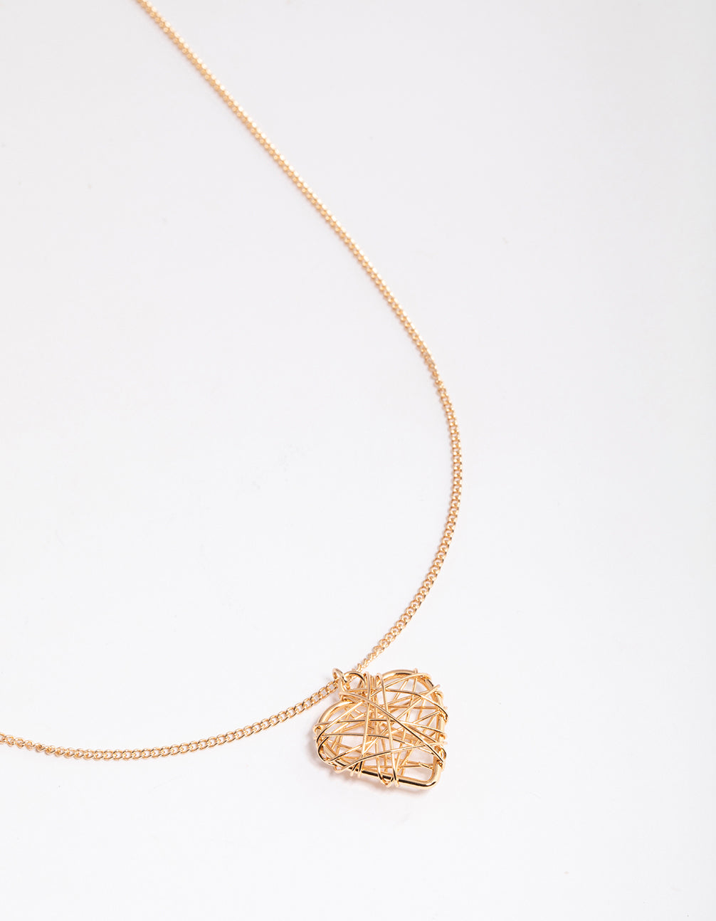 Wrapped Heart Pendant Necklace