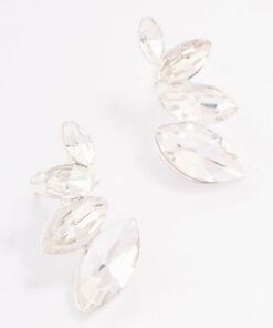 Graduated Marquise Stud Earrings