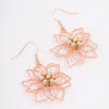 Wire Flower Drop Earrings