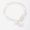 Chunky Coin & Pearl Bracelet