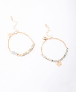 Beaded Coin Bracelet Pack