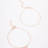 Rose Pearl Heart Bracelet 2-Pack