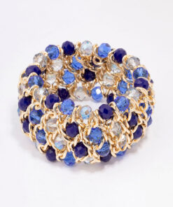 Pave Multi-Stone Statement Bangle