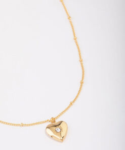 Heart Cubic Zirconia Pendant Necklace