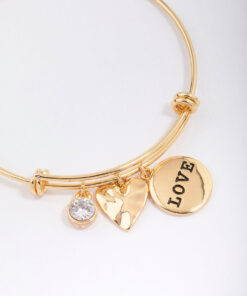 Disc Charm Bangle
