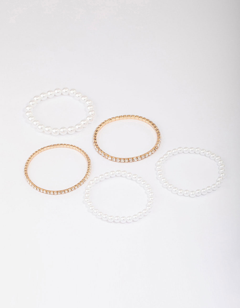& Pearl Mixed Bracelet 5-Pack