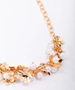 Flower Cluster Statement Necklace