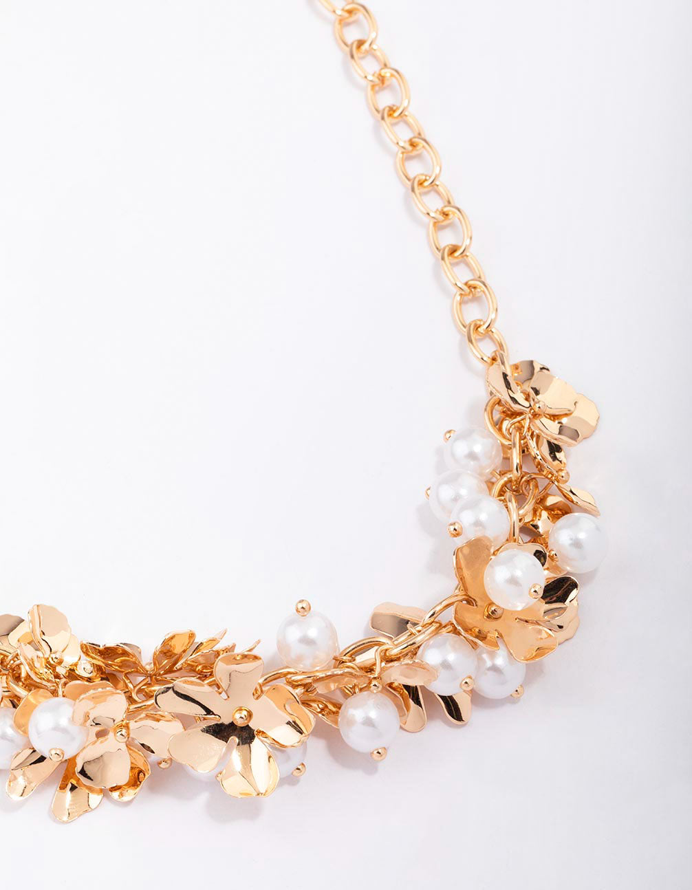 Flower Cluster Statement Necklace