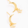 Moon & Star Stud Earrings