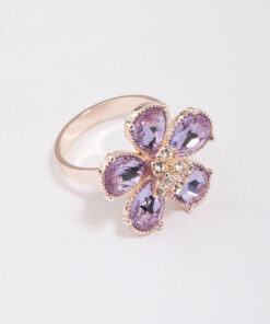 Rose Lilac Flower Petal Ring