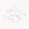 Rhodium Hoop Earring 6-Pack