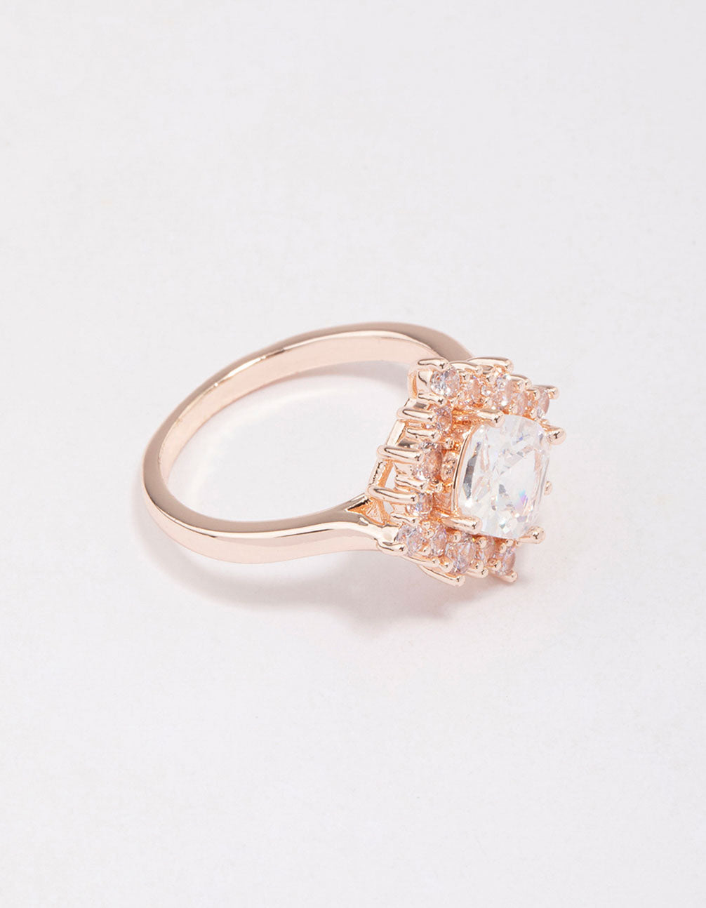 Rose Framed Square Ring