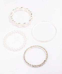 Pearl Stretch Bracelet 5-Pack