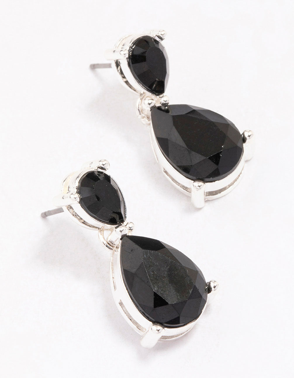 Black Stone TearEarrings