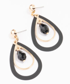 Cut Out TearBeaded Earrings