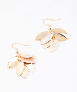 Textured Leaf Earrings