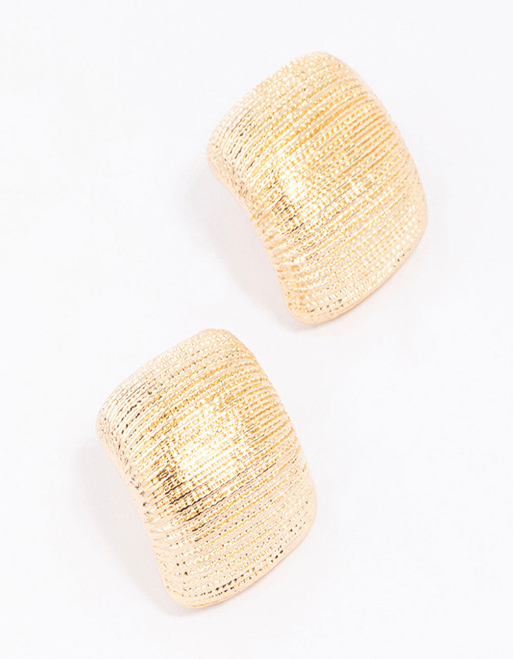 Curved Textured Stud Earrings