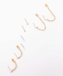 Mixed Chain & Earring 4-Pack