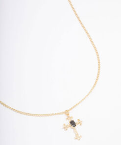 Ornate Cross Pendant Necklace