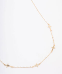 Simple Cross Chain Necklace