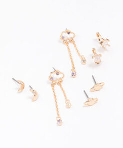 Cluster Mixed Earring 4-Pack